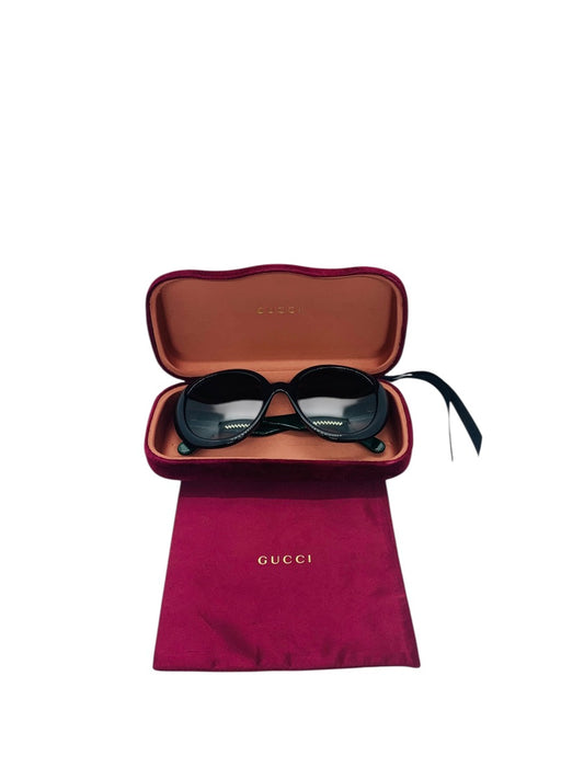 Gucci GG0712S 001 Black Grey Gradient Women's Sunglasses 55 mm
