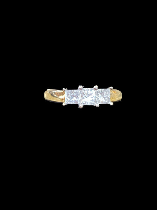 14K Yellow Gold/Diamond Engagement Ring - Size 9 - 1.4tcw - 5.2g