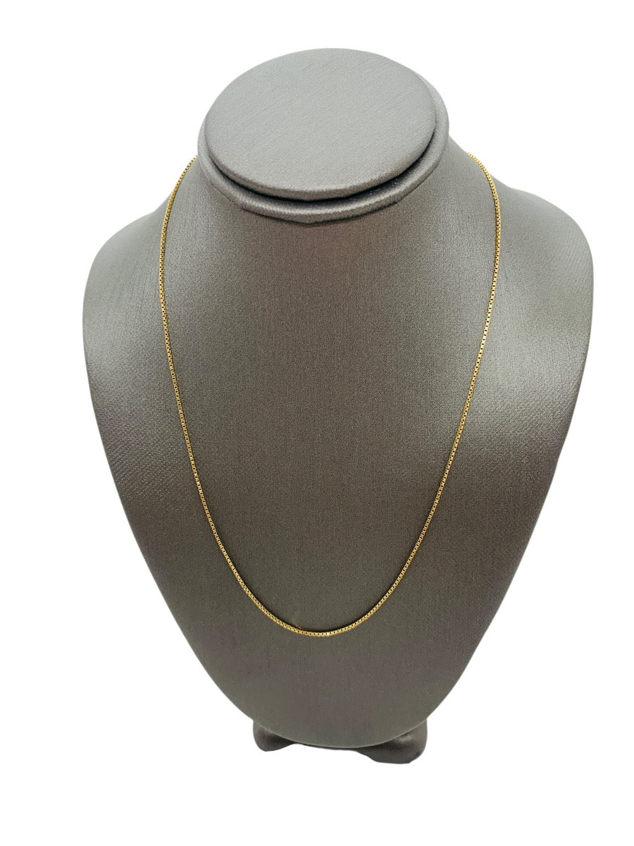 14K Yellow Gold Box Chain | Size 14 | 1.6g