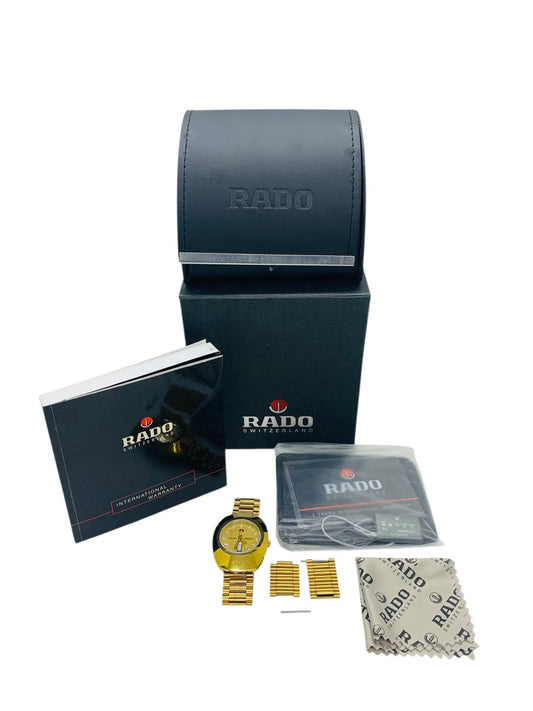 Rado Diastar Gold-Tone 648.0413.3 Automatic Men's Watch w/ Box