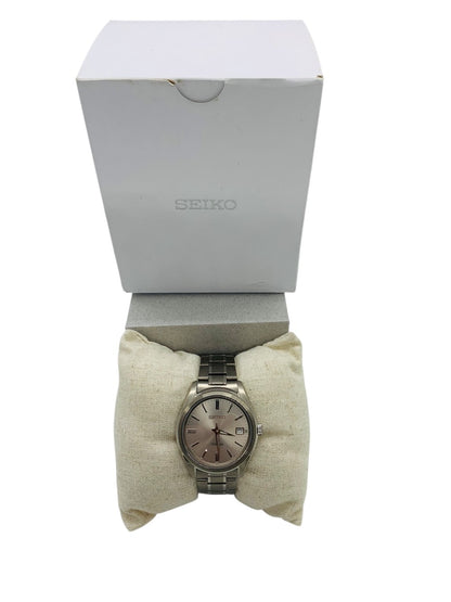 Seiko 6N52-00B0 Quartz Analog Watch Titanium 40mm Sapphire Crystal