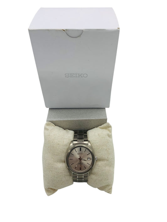 Seiko 6N52-00B0 Quartz Analog Watch Titanium 40mm Sapphire Crystal