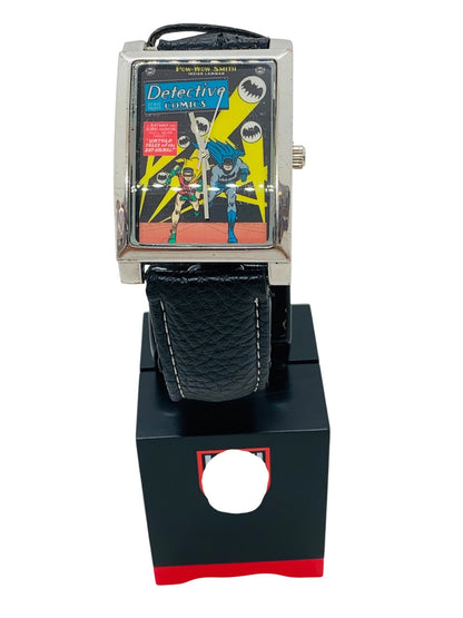 Accutime BAT5033 Detective Comics Watch, Leather Band, Quartz, 40x33mm