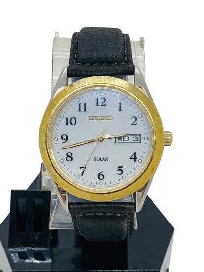 Seiko Solar Day/Date Quartz Men's Watch (SNE056)
