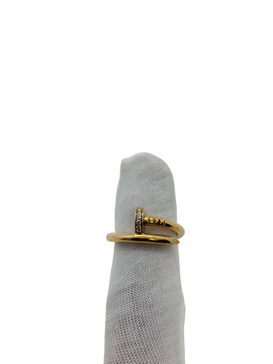 Cartier Juste Un Clou Ring Classic Model Diamonds 18K Yellow Gold 750 Au Size 60