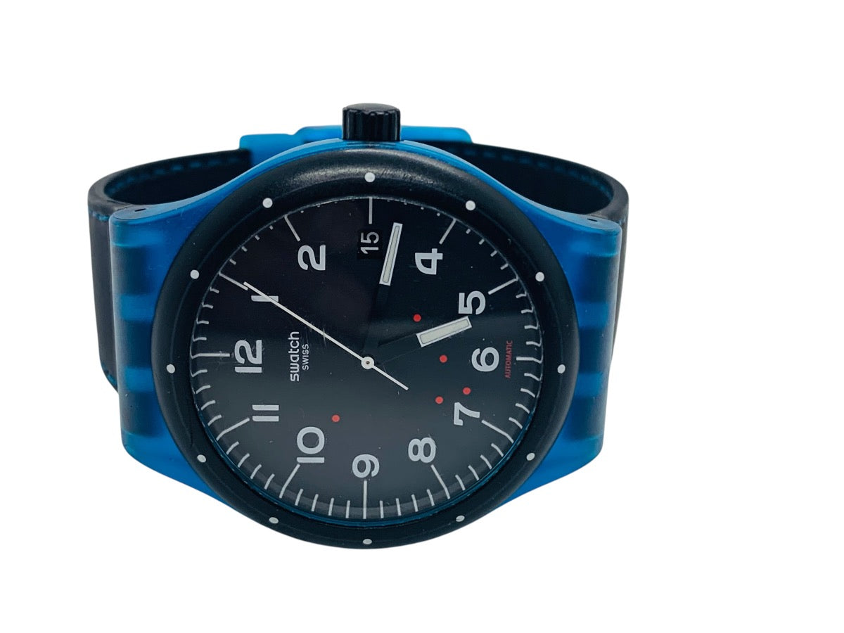 Swatch Automatic Mens Watch Sistem Class Blue SUTS405 42mm
