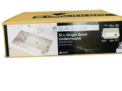 Glacier Bay 31" Single Bowl Undermount Brushed S-Steel 1005-403-622