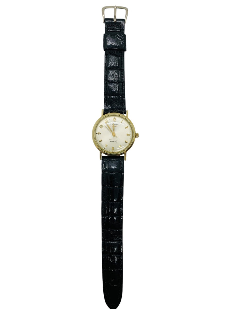 Longines Vintage 1960s Watch 33mm Automatic Black Alligator Band