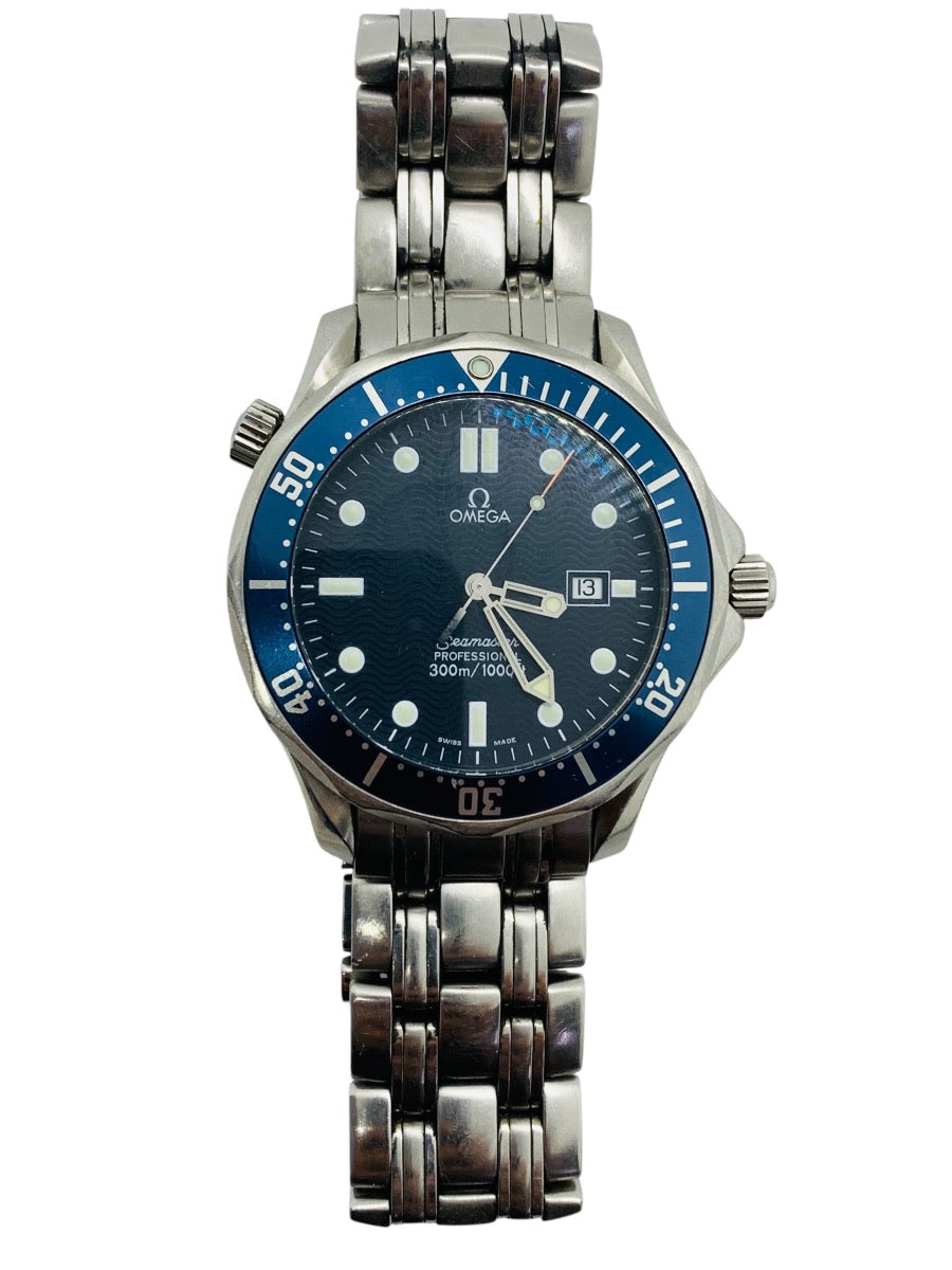 Omega Seamaster Professional 300M 41mm Blue Wave Quartz Swiss 007