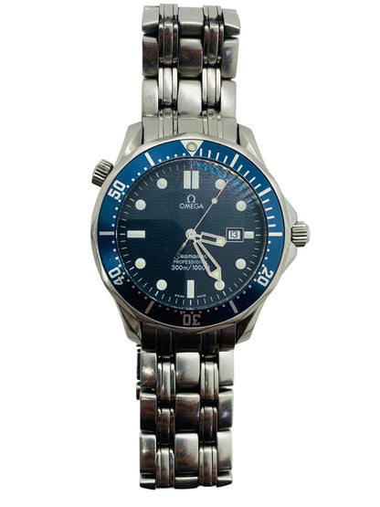 Omega Seamaster Professional 300M 41mm Blue Wave Quartz Swiss 007