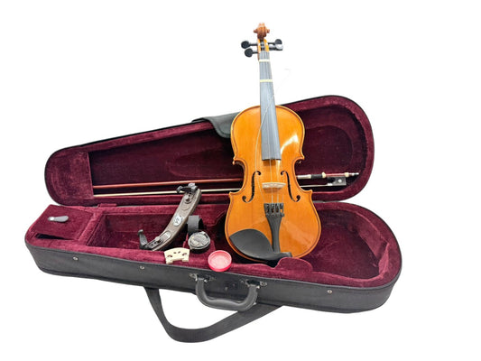 Mendini by Cecilio MV200 4/4 Violin w/ Case (Read)