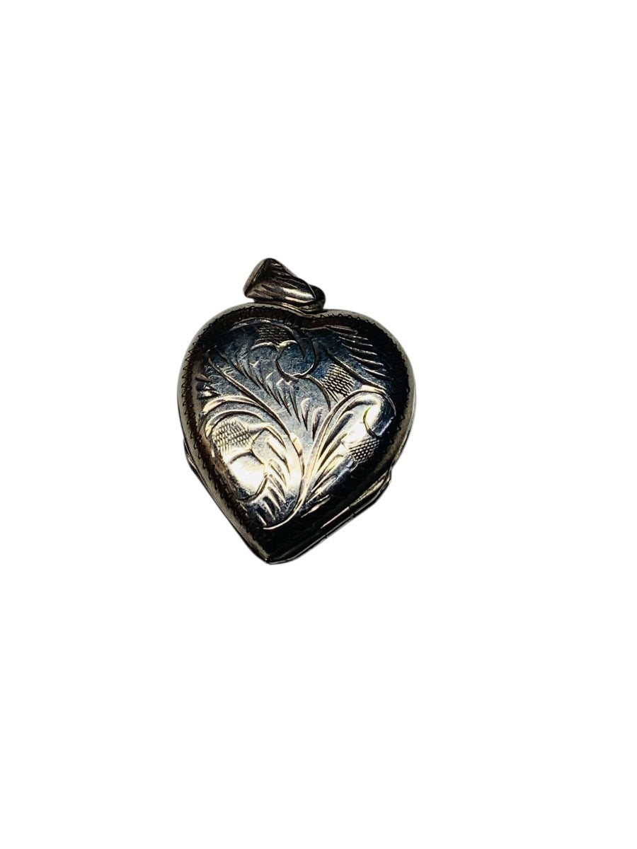 Sterling Silver .925 Heart Double-Quad Locket Pendant 14.9 Grams