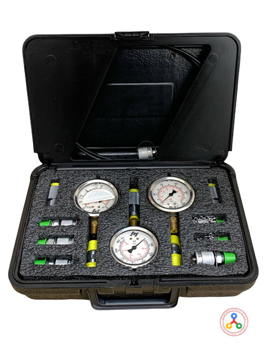 Brennan Test Pressure Check Gauge Kit Complete Test Kit with Triple Gauges DGK-T