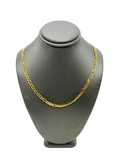 14K Yellow Gold Figaro Chain | Size 22 | 15g