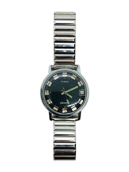 Timex Electronic Calendar Vintage 1972 Watch, Black Dial 965708772