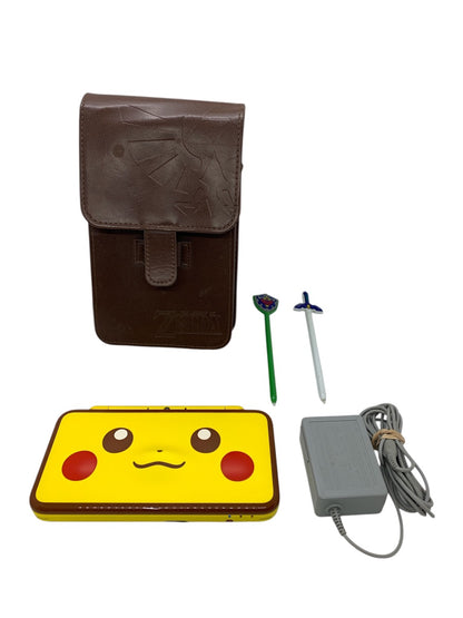 Nintendo Pikachu Edition 2DS XL Jan-001 Yellow w/ Zelda Case+Charger