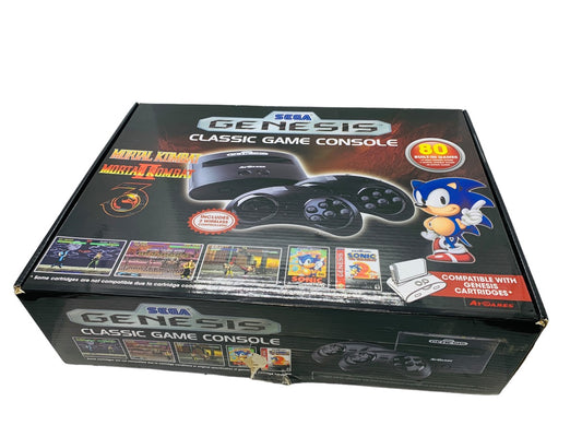 Atgames Sega Genesis Classic Game Console Mortal Kombat (Open Box)