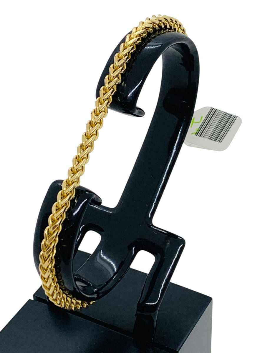 14K Franco Yellow Gold Bracelet | Size 8 | 5.5g