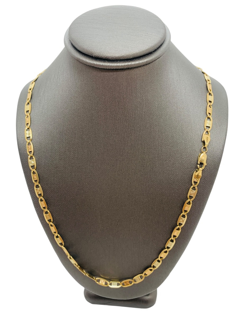 3 Tone 10K Gucci Gold Chain | Size 25 | 16.3g