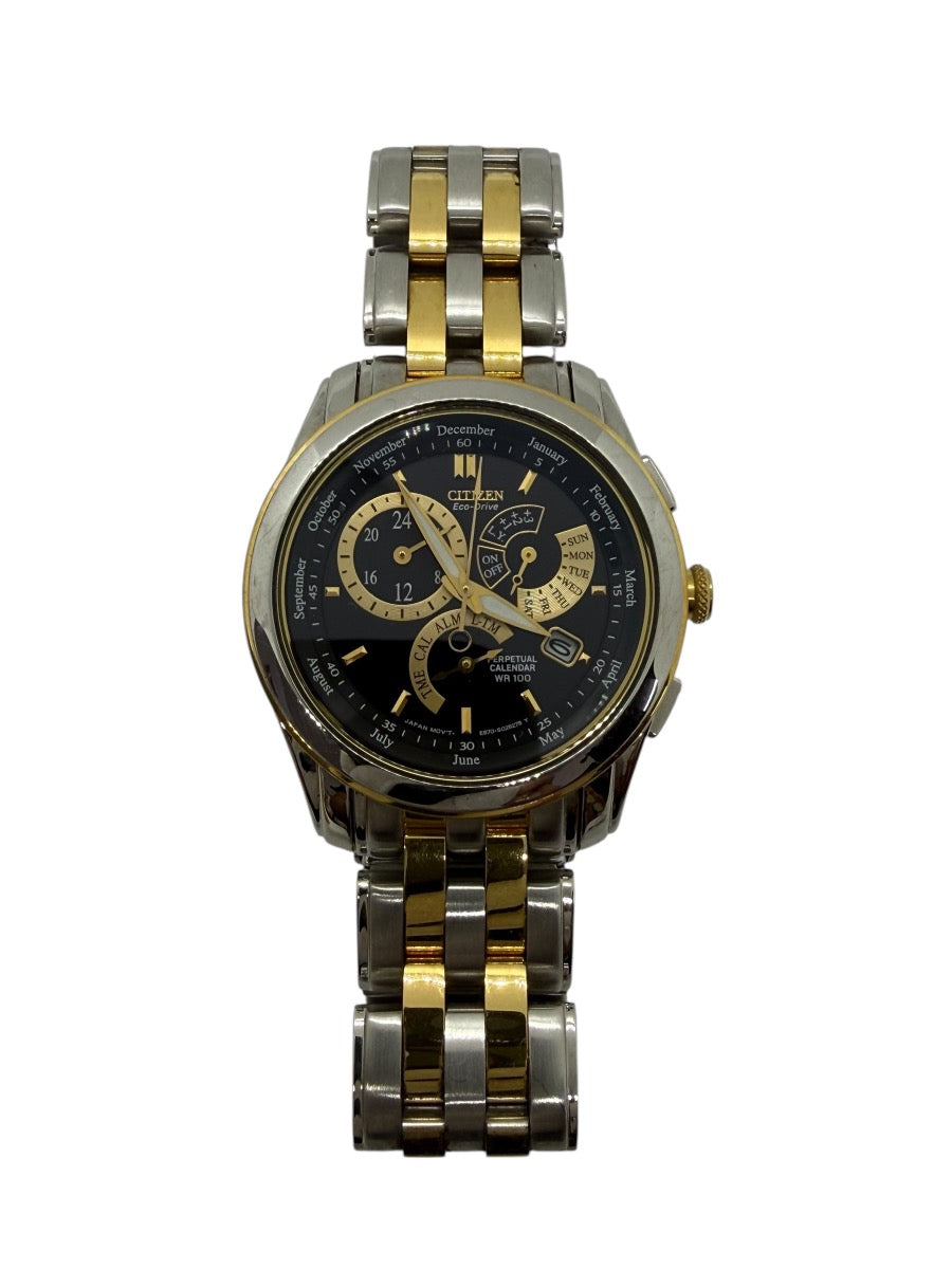 Citizen Black Dial Men's Quartz Stainless Steel Watch 6329-S121493