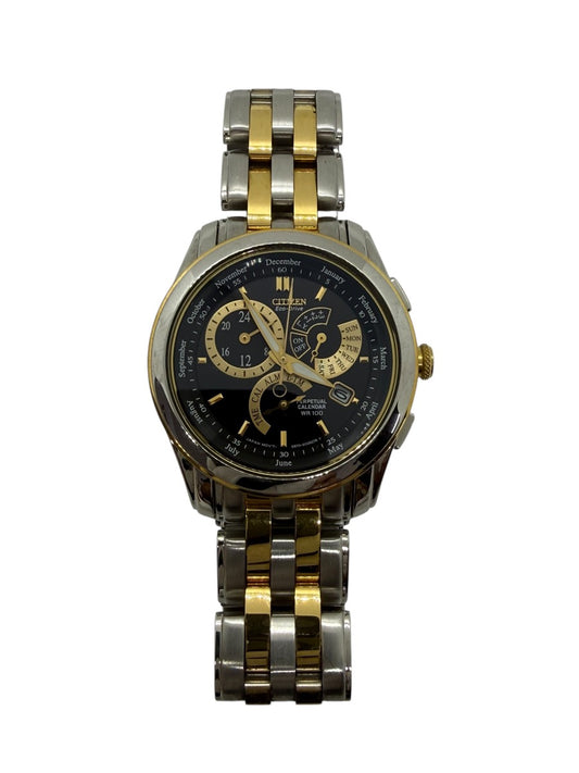 Citizen Black Dial Men's Quartz Stainless Steel Watch 6329-S121493