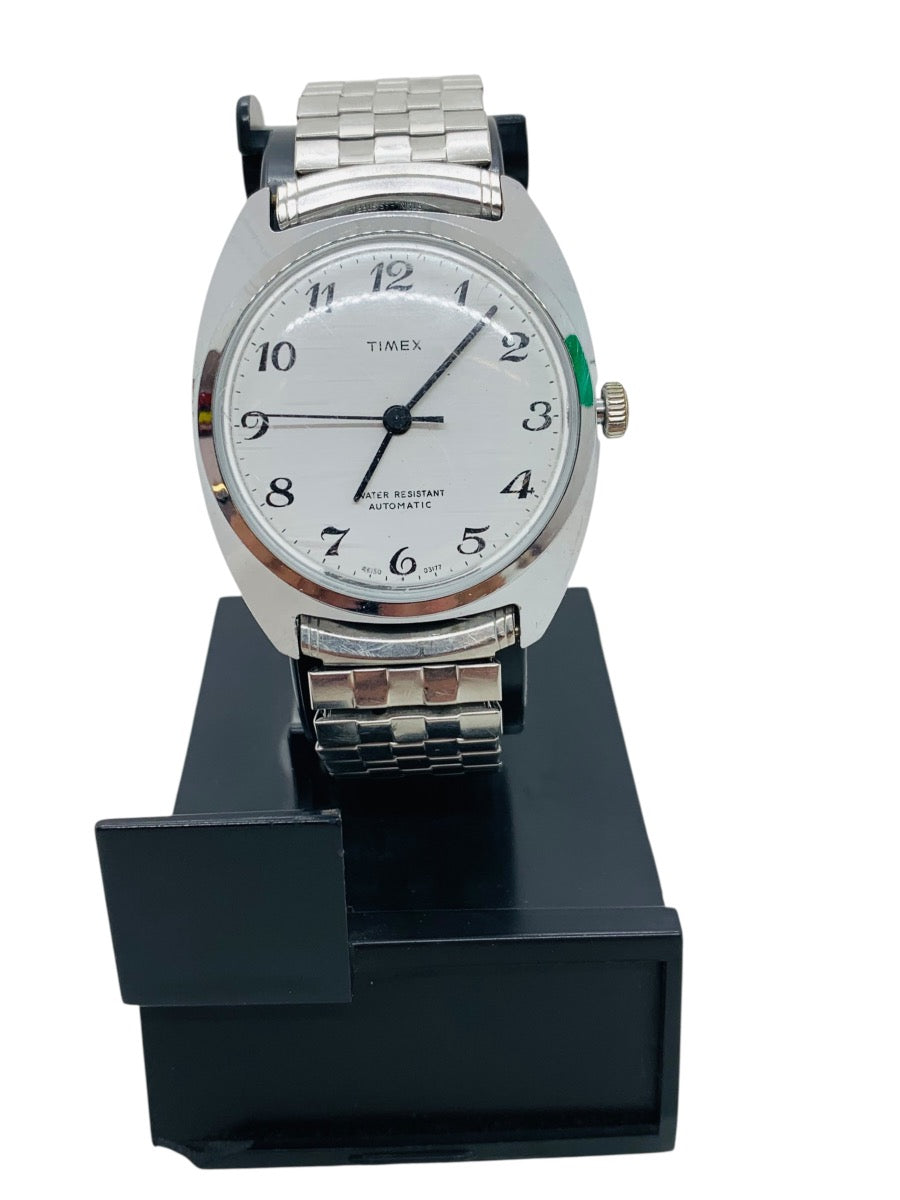 Vintage 1970s Timex Viscount Automatic Stainless Steel  Men's Watch.