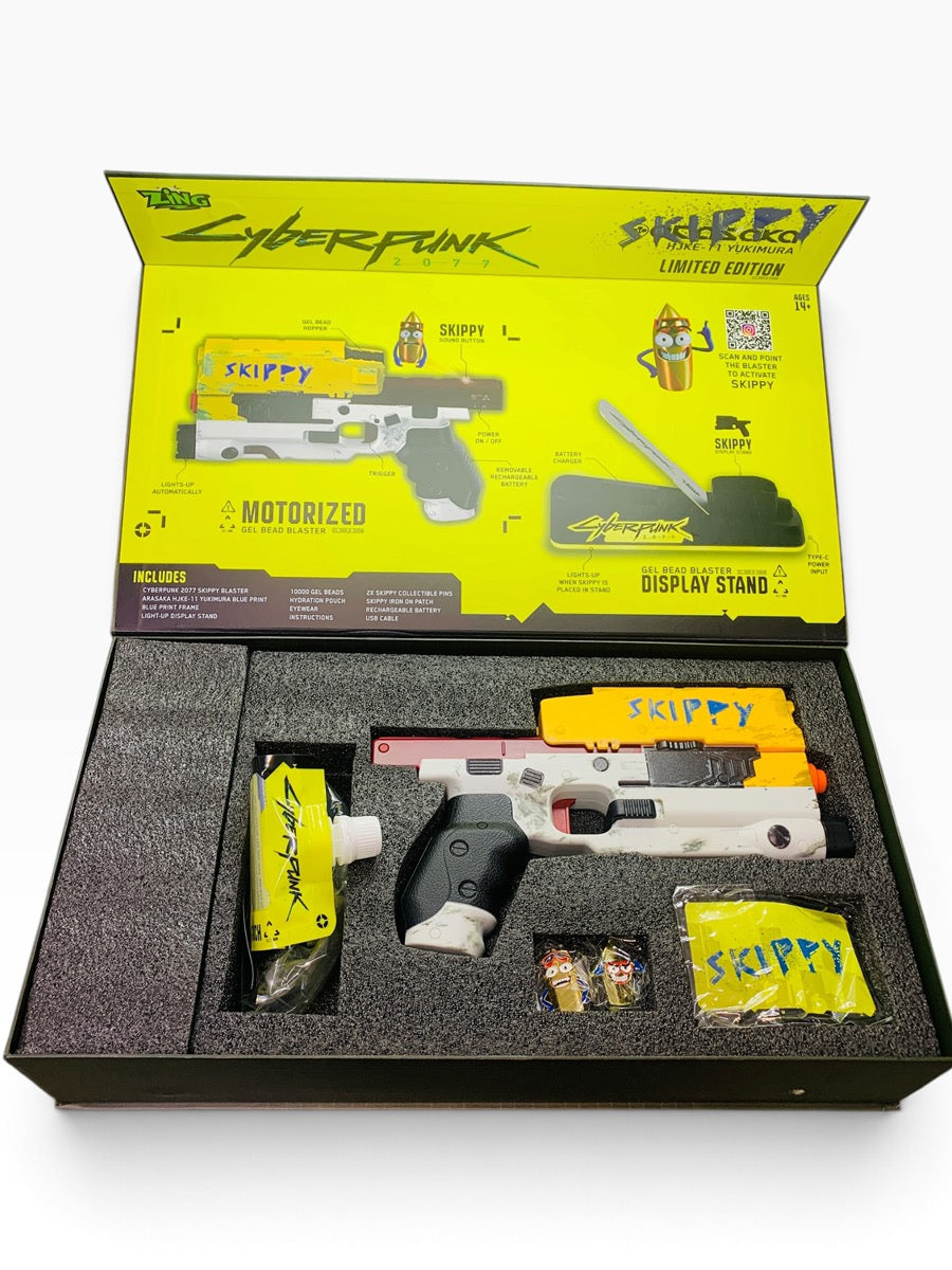 Zing Gel Blaster CYBERPUNK 2077 SKIPPY LIMITED EDITION Bundle