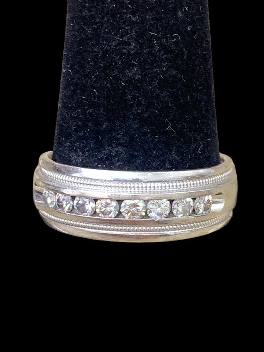 14K White Gold Diamond Ring - 0.56tcw - Size 10 - 8.5g