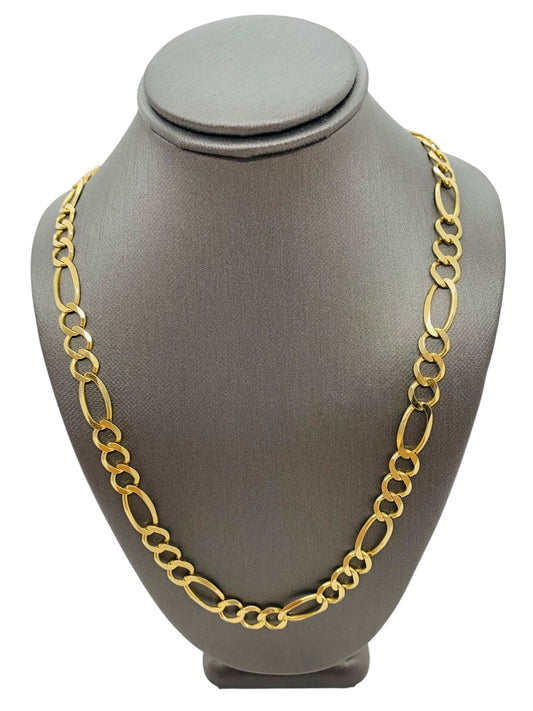 14K Yellow Gold Figaro Chain | Size 26 | 31g