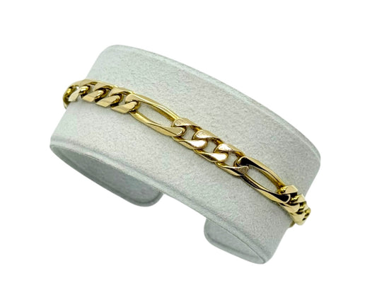 14K Yellow Gold Figaro Bracelet 5.5mm | 8" | 19.5g