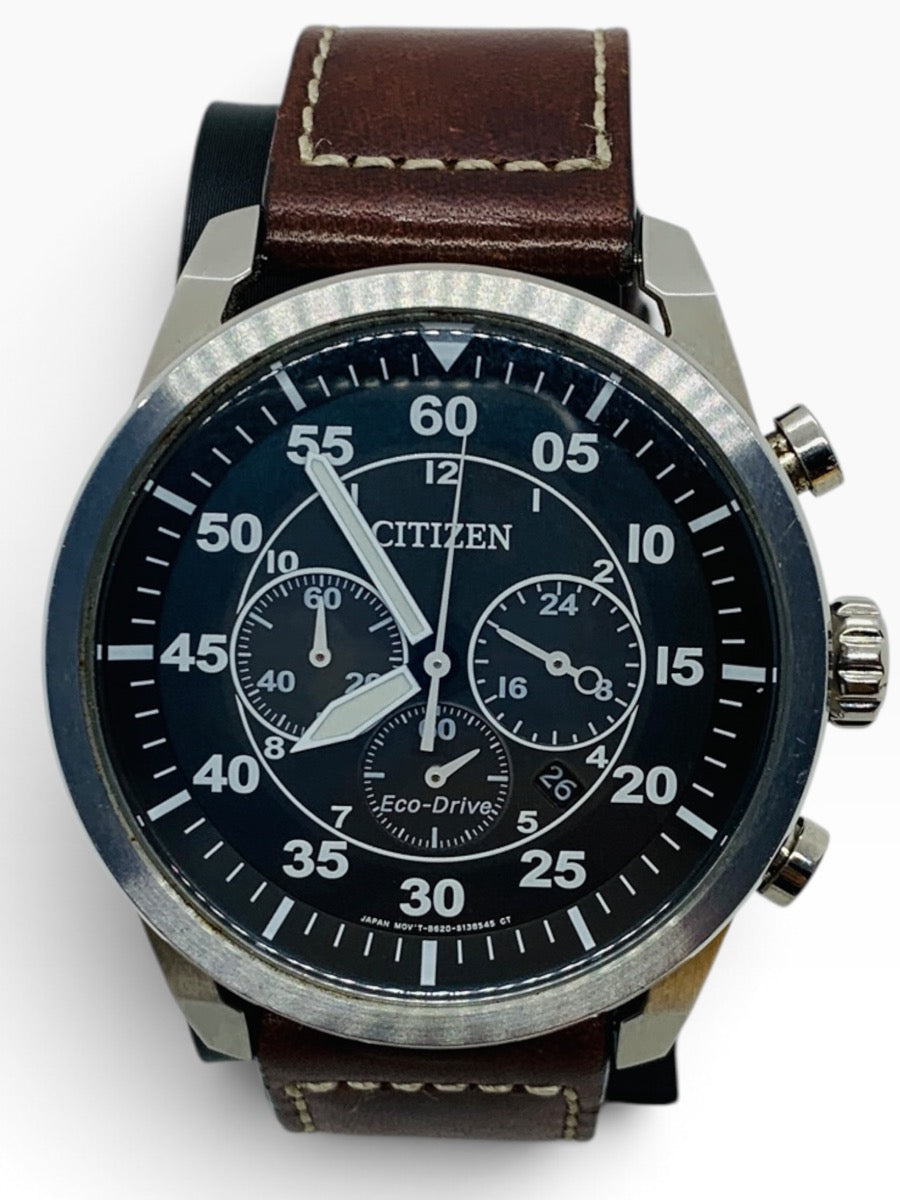 Citizen Aviator Chronograph Eco-Drive Mens B620-S097240 44mm Automatic