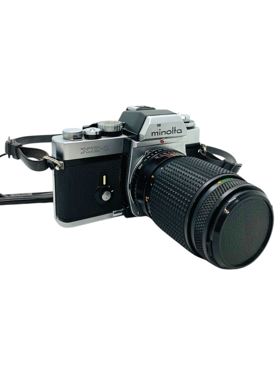 Vintage Minolta XE-1 SLR Film Camera w/ f=135m Sears Lens