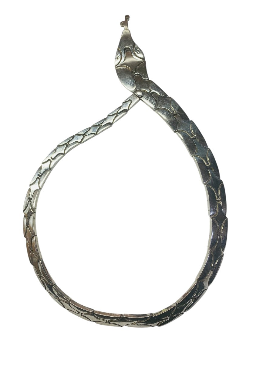 Mexican Sterling Silver .925 Snake Bracelet Mexico PF-79 90.6 Grams