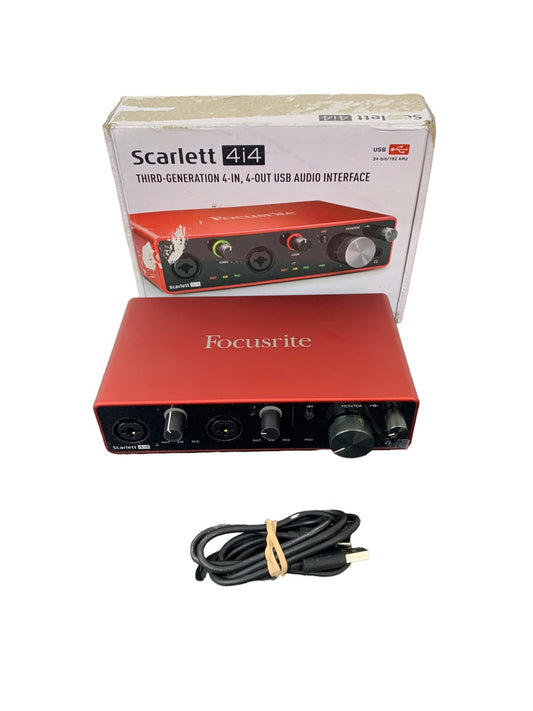 Scarlett 4i4 Focusrite 3rd Generation 4-IN, 4-OUT USB Audio Interface
