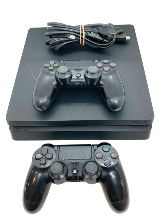 Sony CUH-2015A PS4 Console 500GB Disc 2 Black Controllers HDMI Cable & Power Cable