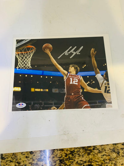 Autographed Austin Reaves Photo-PSA Graded (RG48465) -Oklahoma #12