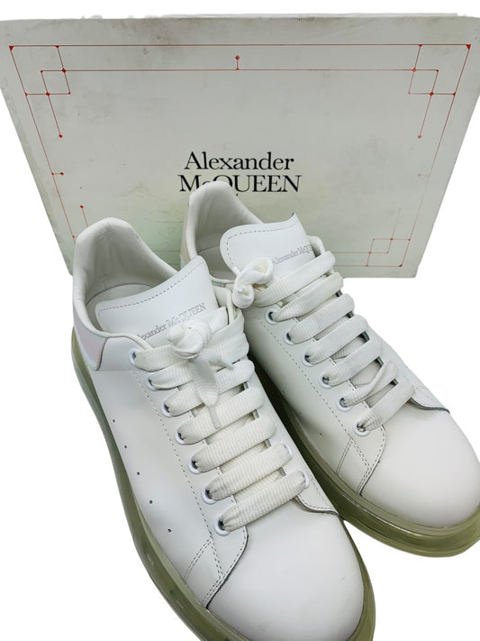 Alexander McQueen Oversized Sneakers Clear Sole White Paris Blue Size 45=U.S 12