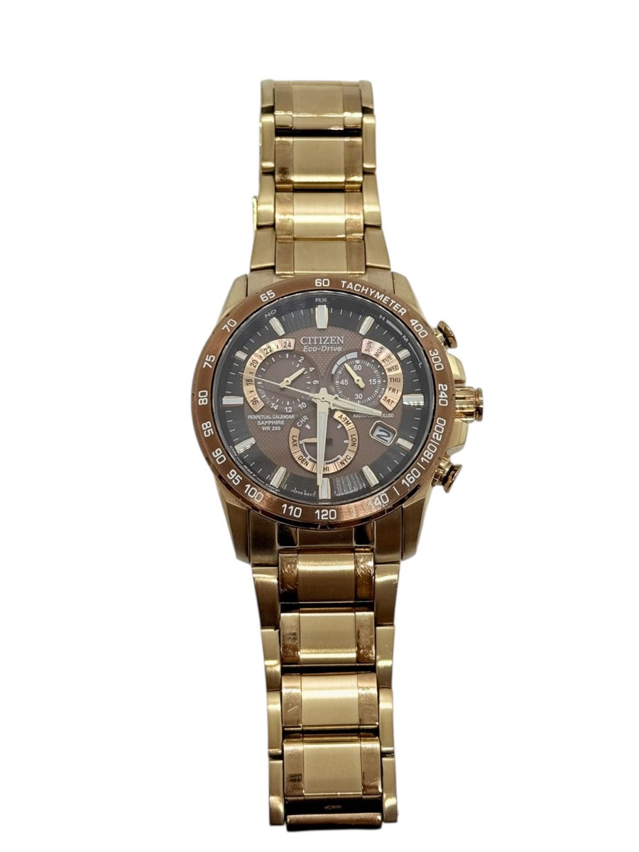 Citizen Eco Drive E650-S086728 Chronograph Watch Rose Gold