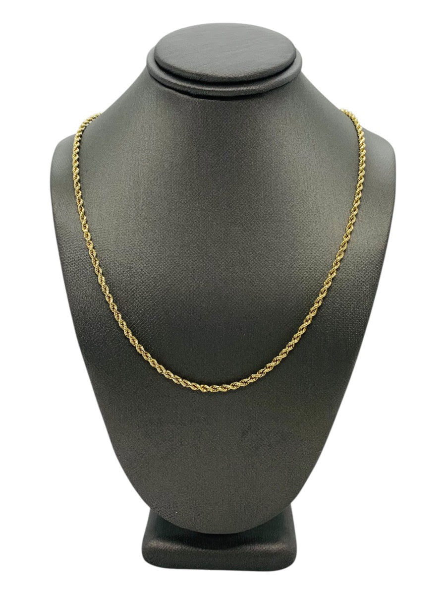 10K Yellow Gold Rope Chain | 22" | 3.4g