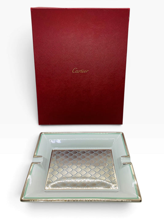 Cartier White Porcelain Ashtray Belle Epoque Inspired