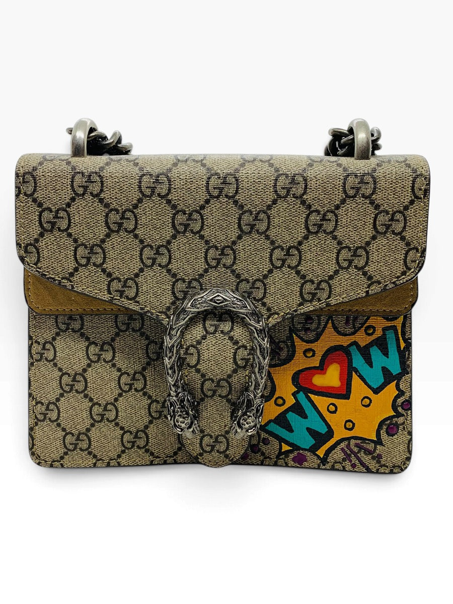Gucci GG Dionysus Supreme Mini Crossbody Chain  Bag