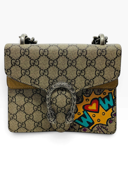 Gucci GG Dionysus Supreme Mini Crossbody Chain  Bag