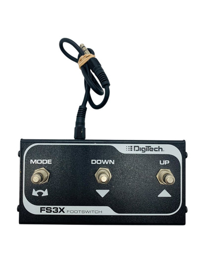 DigiTech FS3X 3 Button Foot Switch Black w/ 1/4" TS Instrument Cable