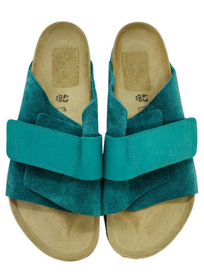 Birkenstock Kyoto Sandals Suede Dark Teal Womens Size 12