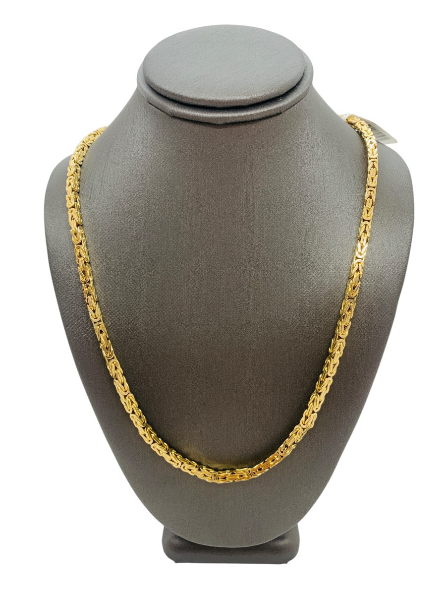 14K Yellow Gold Byzantine Chain | Size 19 in | 38.4g