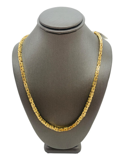 14K Yellow Gold Byzantine Chain | Size 19 in | 38.4g