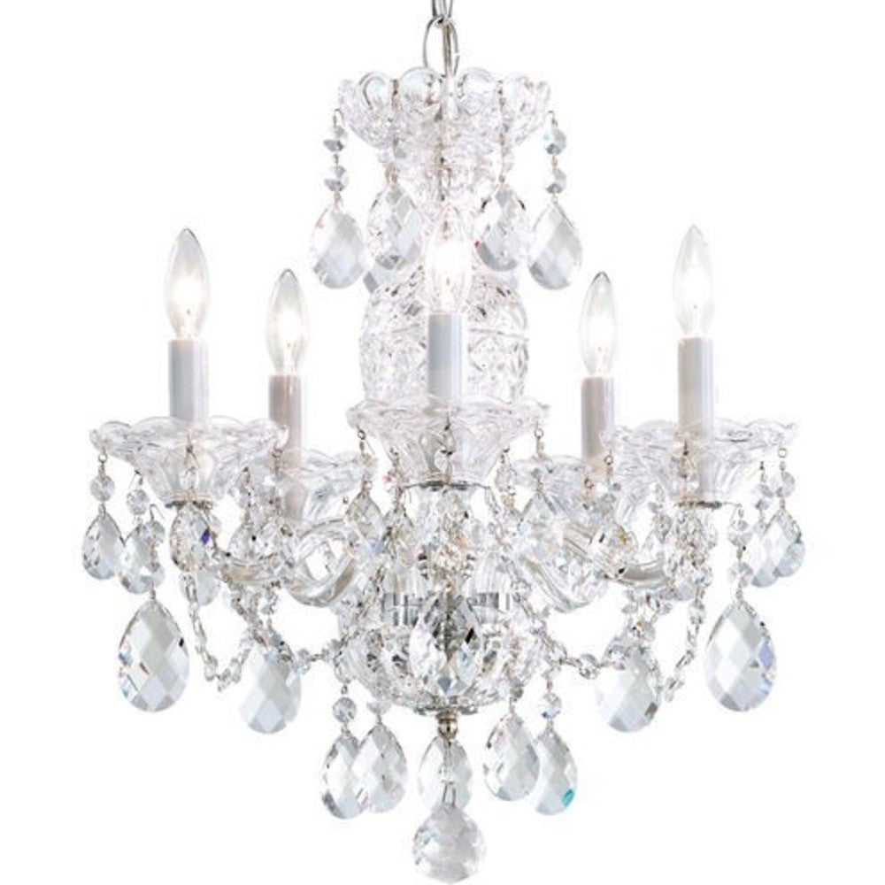 Schonbek Sterling 5 Light 16" Silver Chandelier Ceiling Light 2999-40H