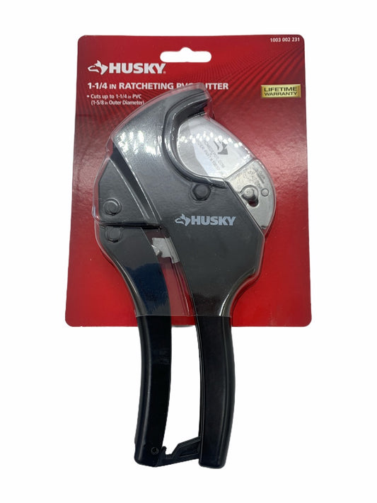 Husky 1 1/4 Inch Ratcheting PVC Cutter