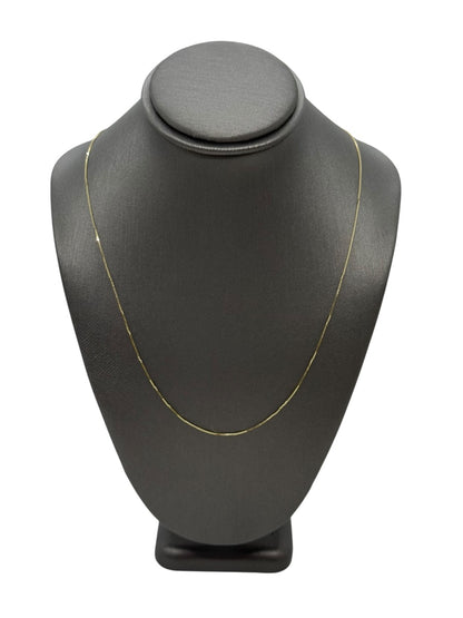 18" Inch 14K Yellow Gold Box Chain Necklace | 0.9g