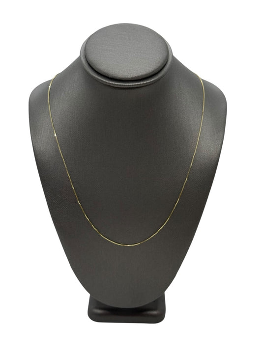 18" Inch 14K Yellow Gold Box Chain Necklace | 0.9g